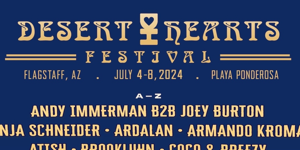 Vibrant art installation at Desert Hearts Festival 2025